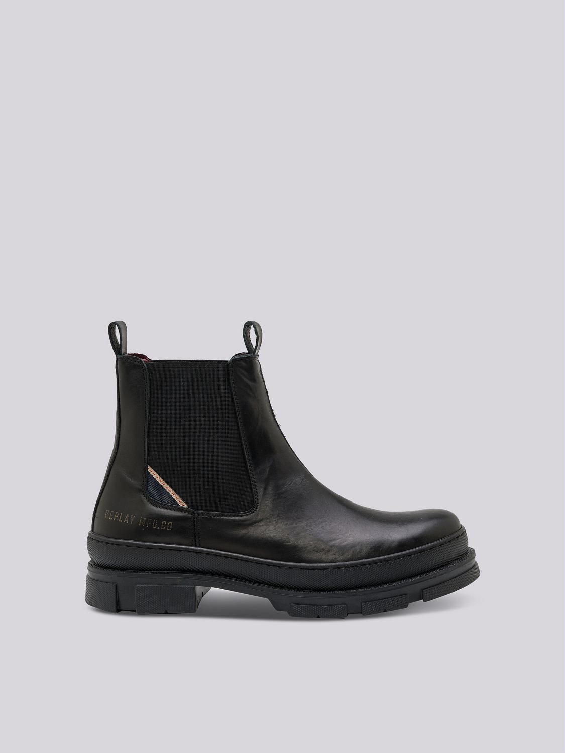 REPLAY VEGA LEA CHELSEA ANKLE BOOTS IN LEATHER