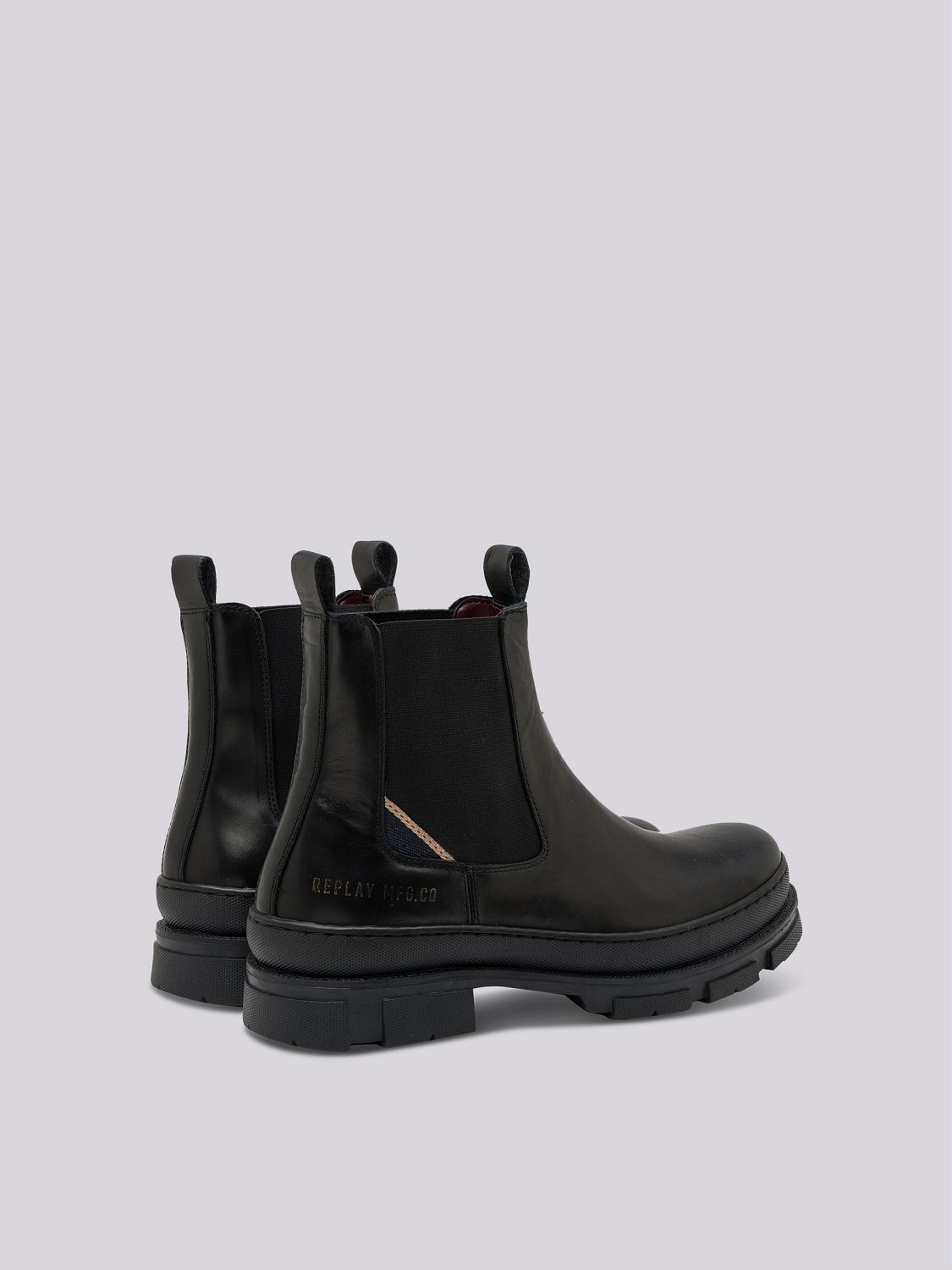REPLAY VEGA LEA CHELSEA ANKLE BOOTS IN LEATHER
