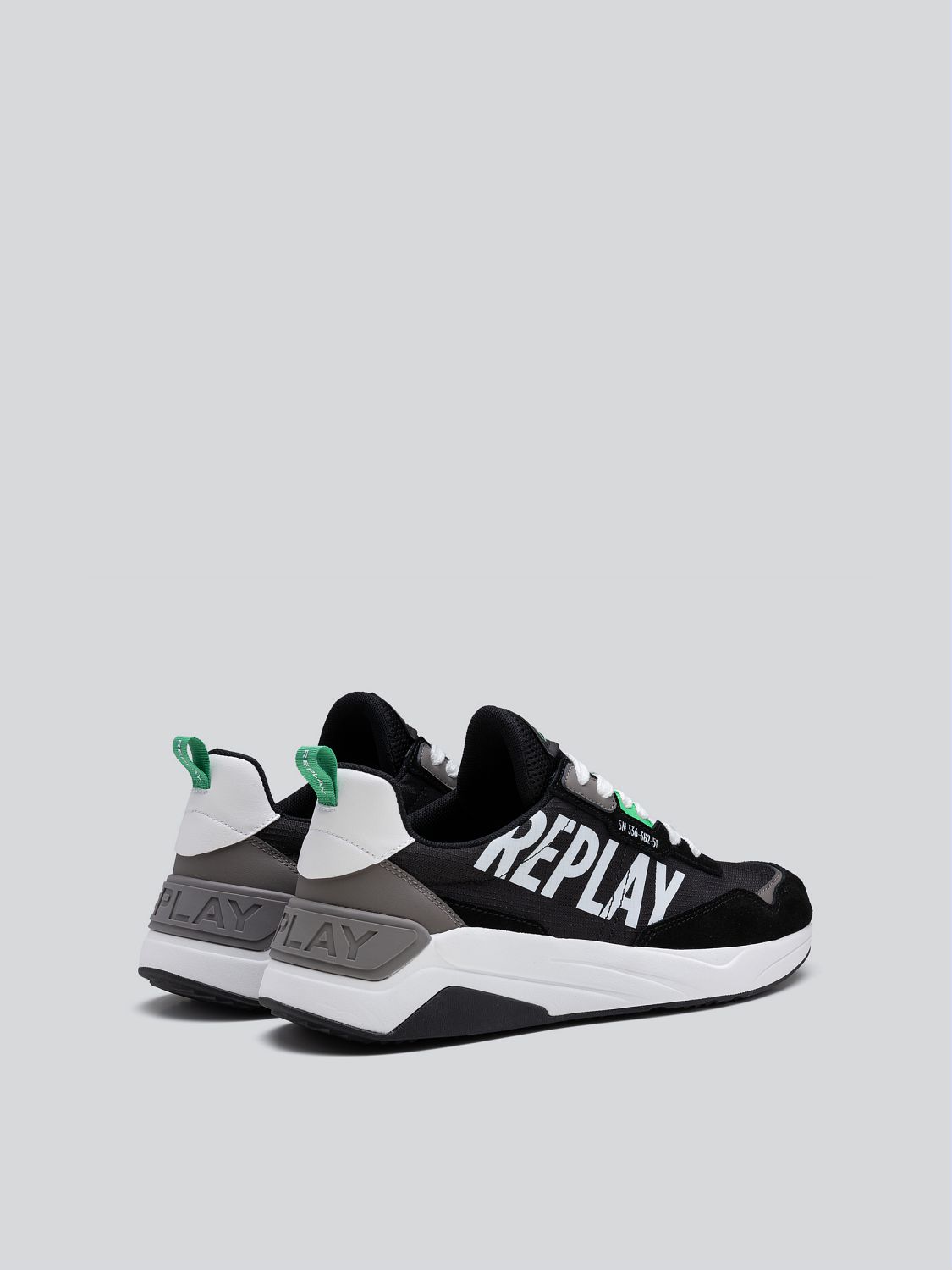 REPLAY TENNET SIGN SNEAKERS WITH LACES