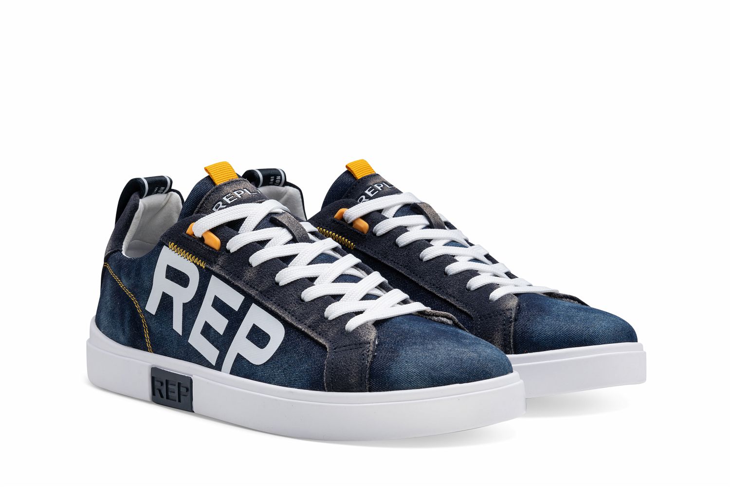 Replay men’s Polar Denim lace up sneaker