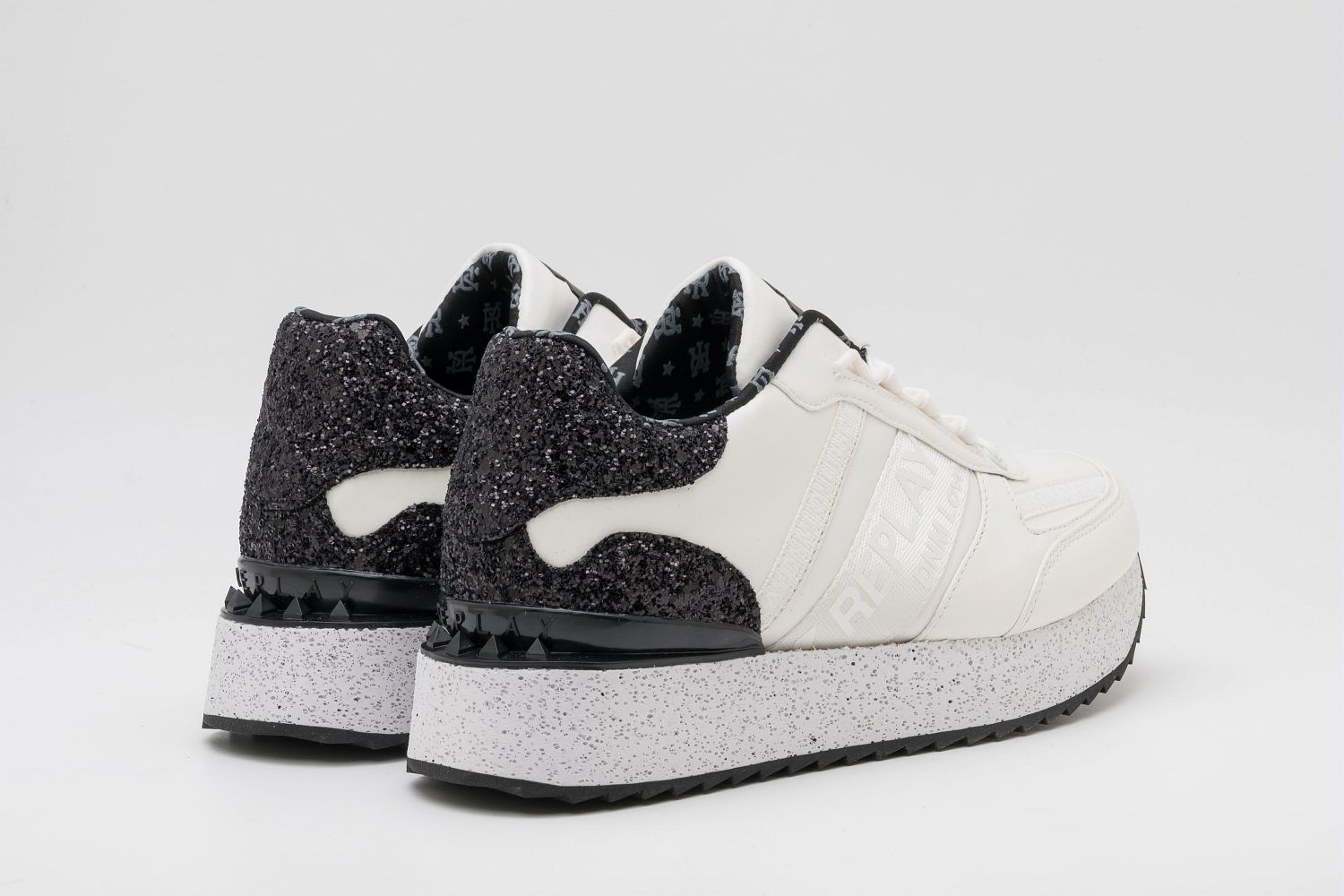 REPLAY PENNY TAPE SNEAKERS WITH LACES