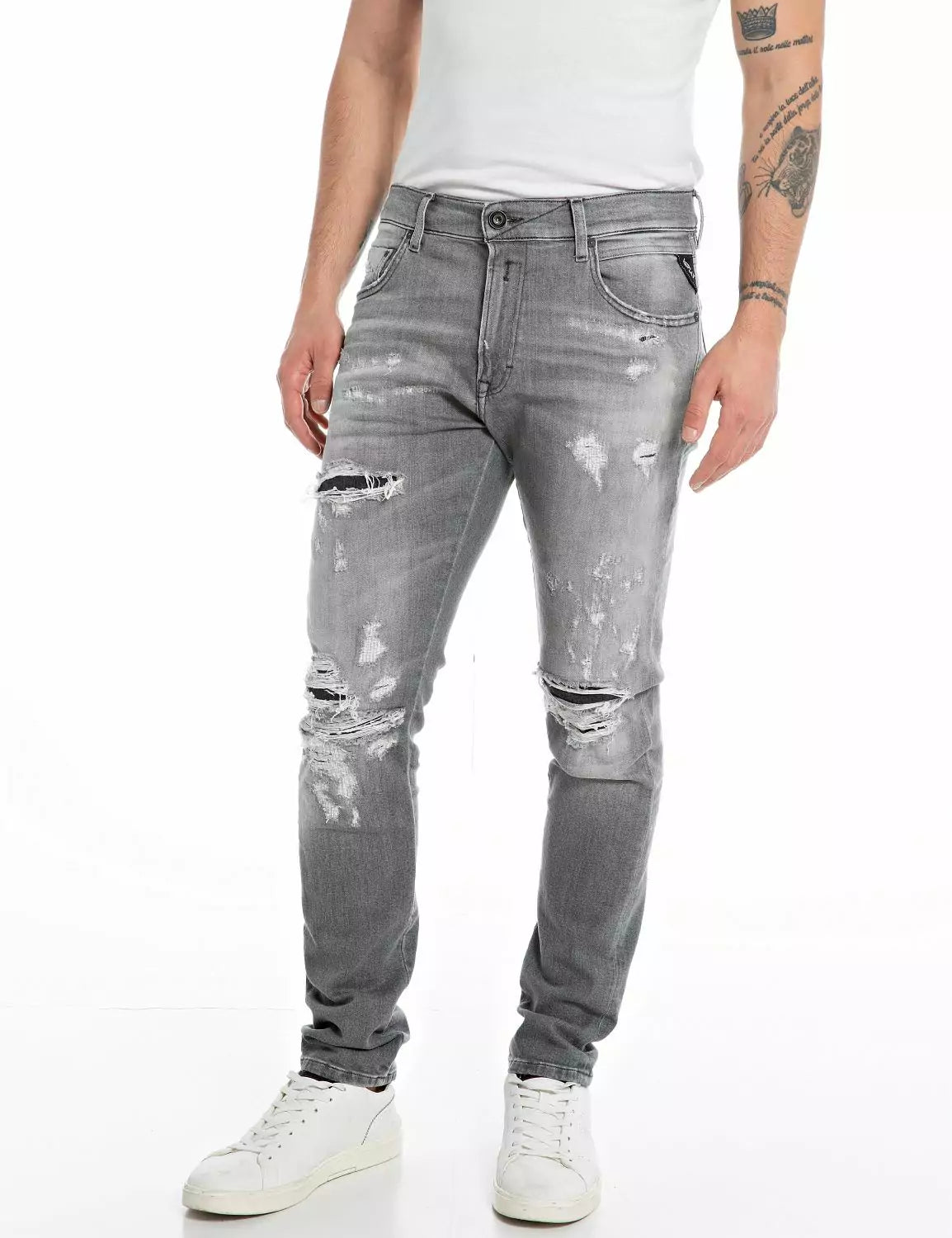 Replay men’s Aged Eco 20 Years Slim Fit Mickym Jean