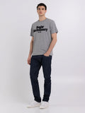 REPLAY CREWNECK JERSEY T-SHIRT WITH PRINT