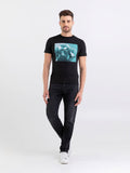 REPLAY JERSEY T-SHIRT WITH PRINT