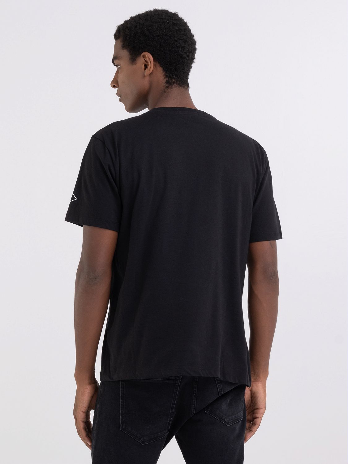 REPLAY JERSEY T-SHIRT WITH BULLDOG