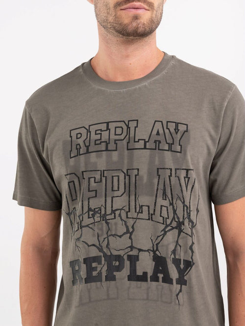 REPLAY COTTON JERSEY T-SHIRT
