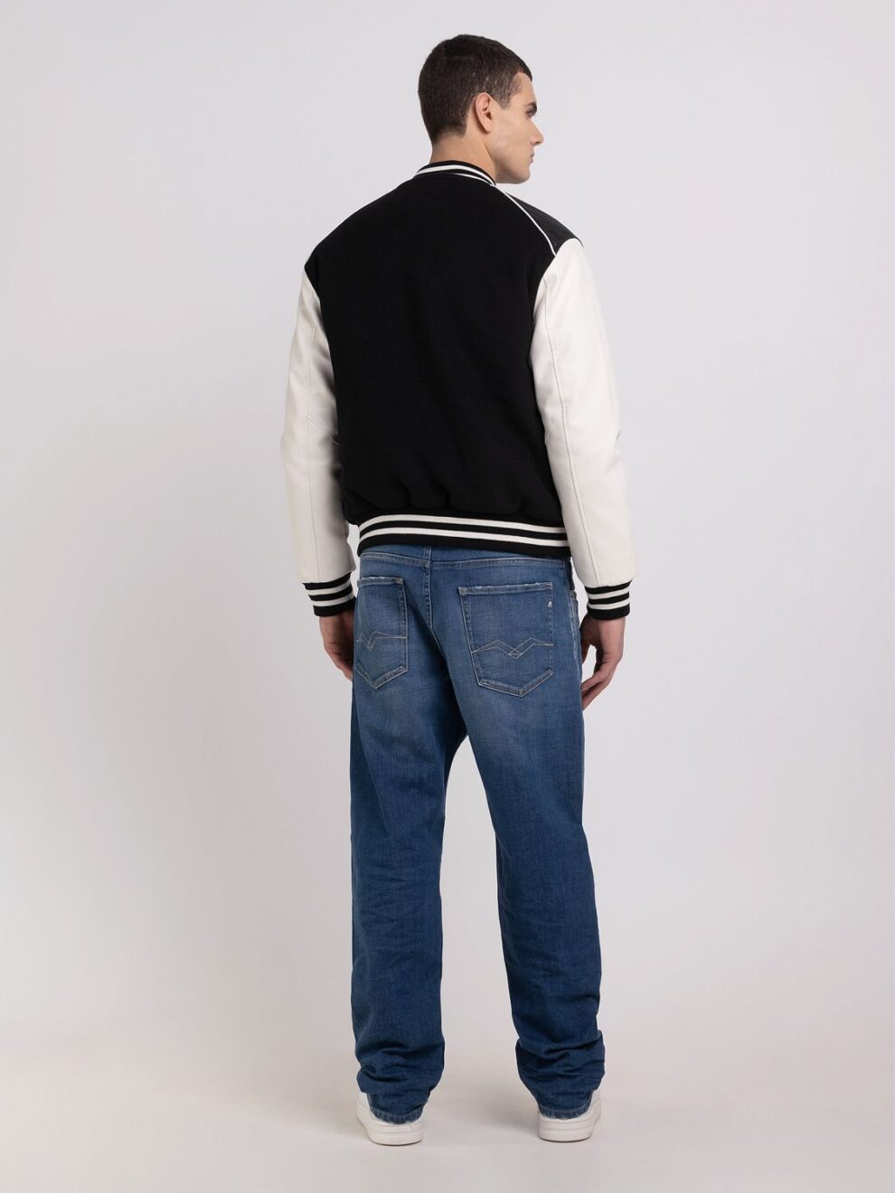 REPLAY VARSITY JACKET IN WOOL
