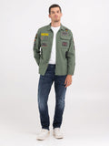 REPLAY OVERSHIRT WITH RACER PATCHES