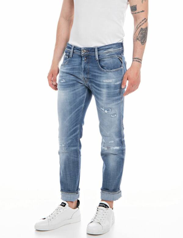 Replay men’s Aged eco 10 years slim fit Anbass jeans