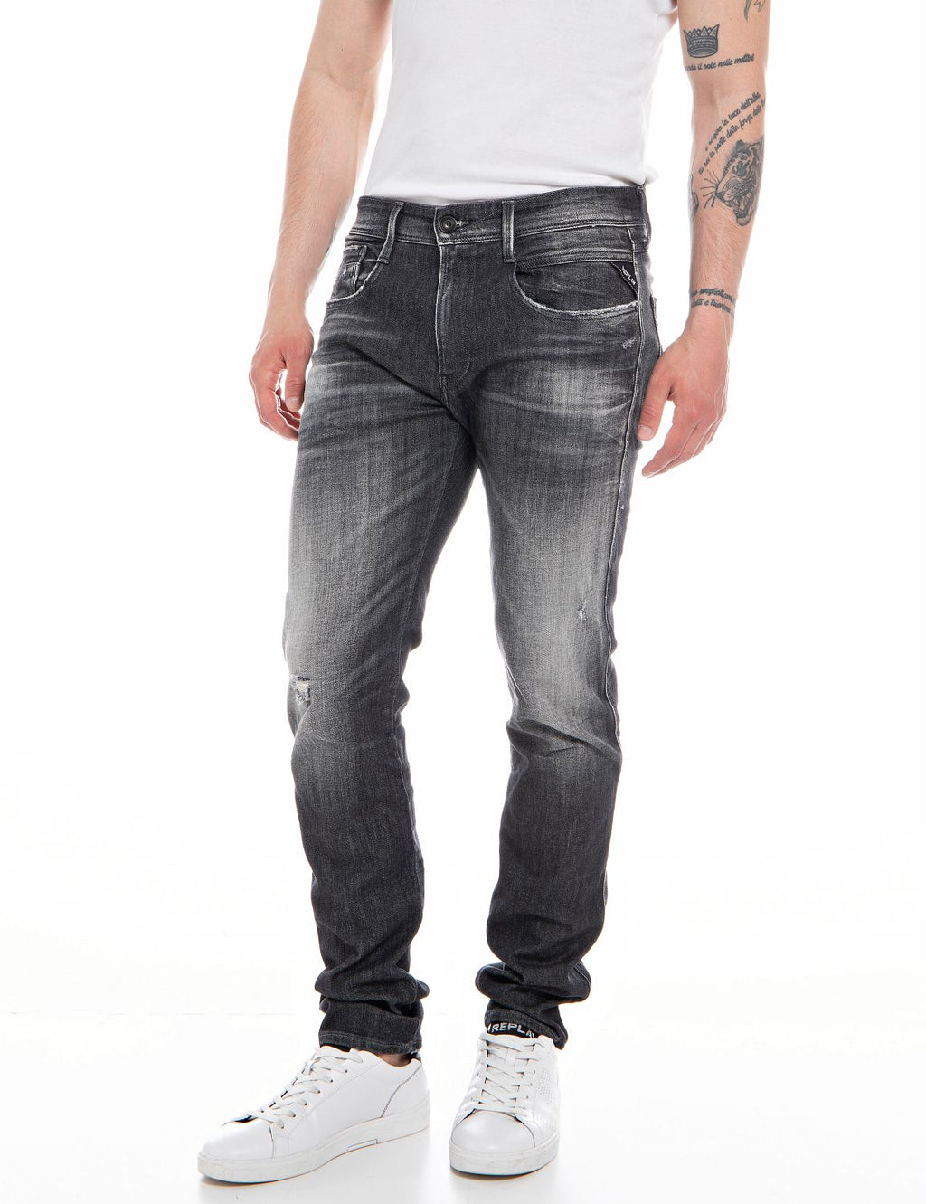 Replay men’s Aged eco 5 years slim fit Anbass jeans