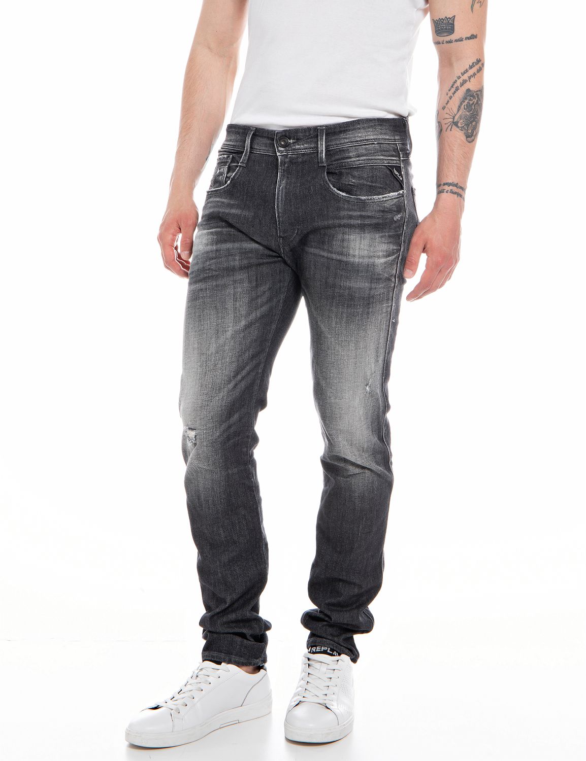 Replay men’s Aged eco 5 years slim fit Anbass jeans
