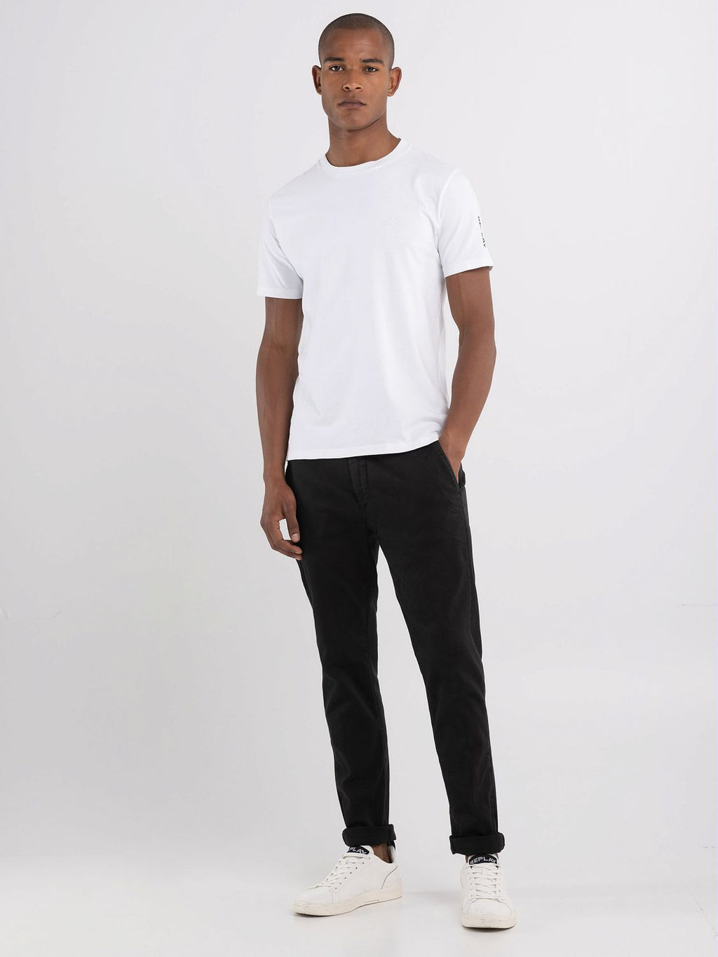 REPLAY SLIM FIT ZEUMAR CHINO TROUSERS