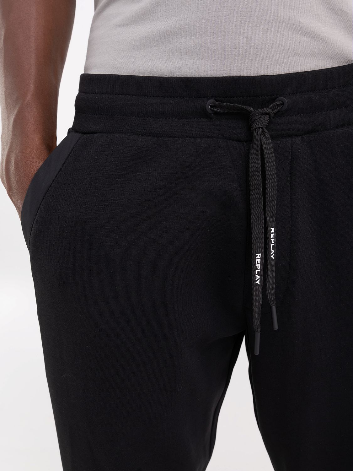 REPLAY JOGGER TROUSERS WITH DRAWSTRING