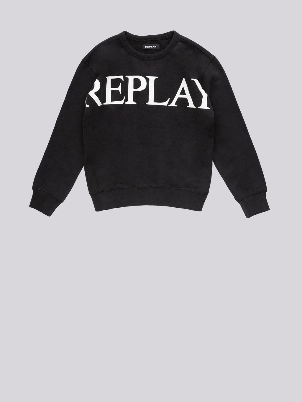 REPLAY LOOSE FIT SWEATSHIRT WITH ARCHIVE LOGO