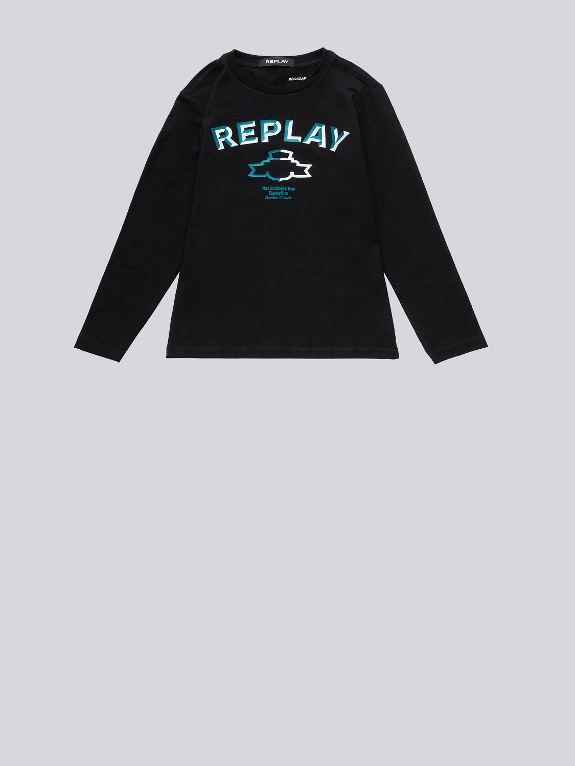 REPLAY LONG-SLEEVED T-SHIRT WITH ARCHIVE LOGO