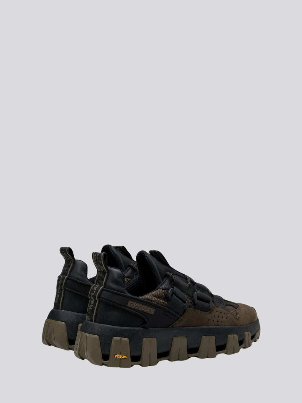 REPLAY SHEL M MOON LEATHER SNEAKERS