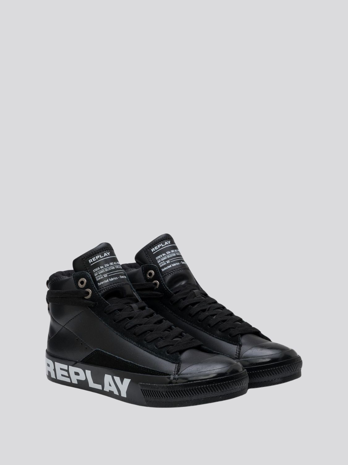 REPLAY SNAP CAMPUS MID CUT SNEAKERS WITH LACES