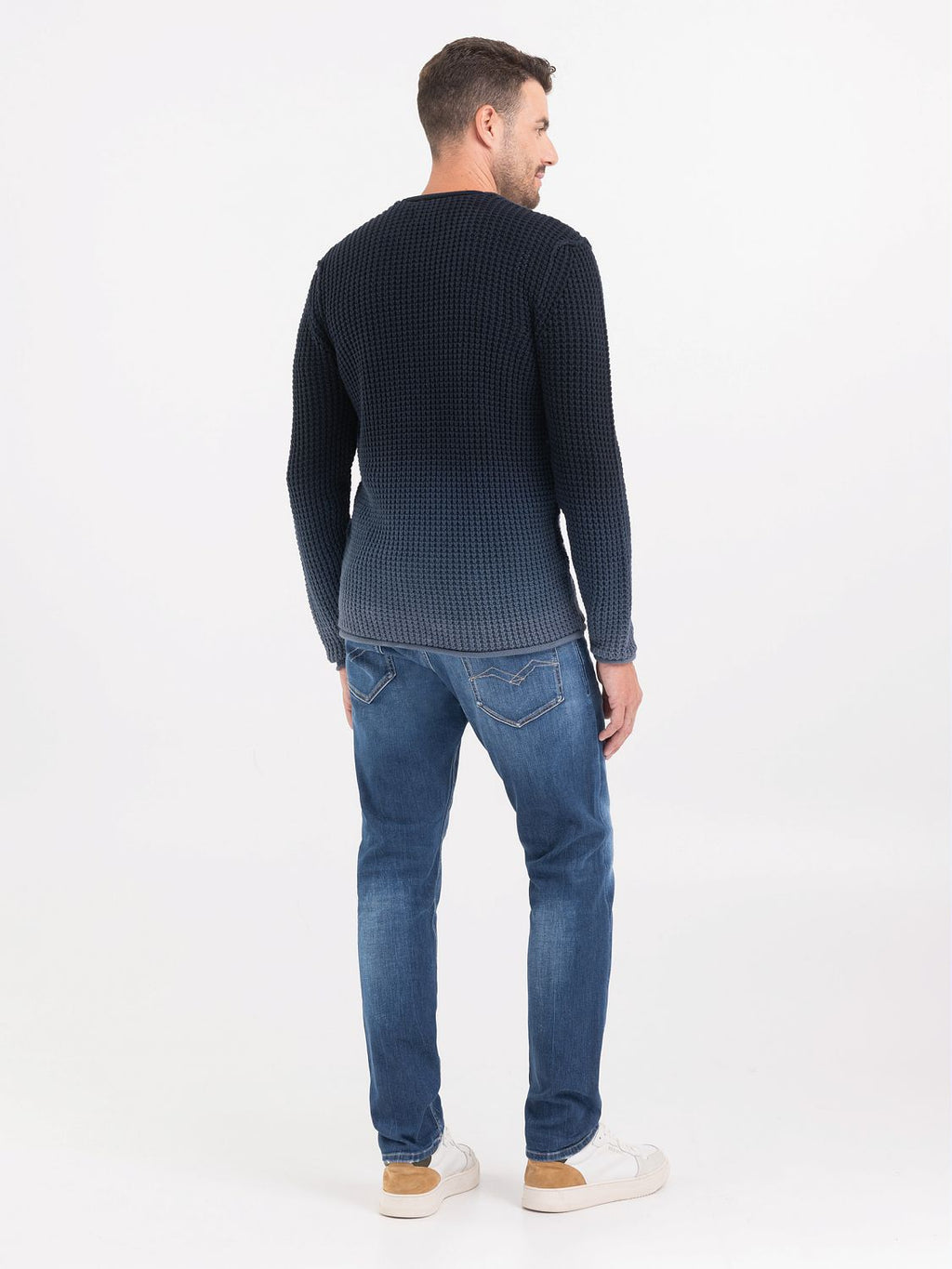 REPLAY GRADIENT CREWNECK SWEATER