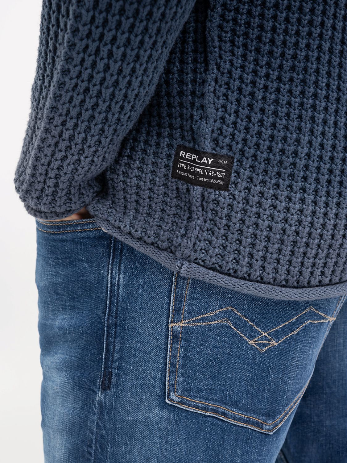 REPLAY GRADIENT CREWNECK SWEATER