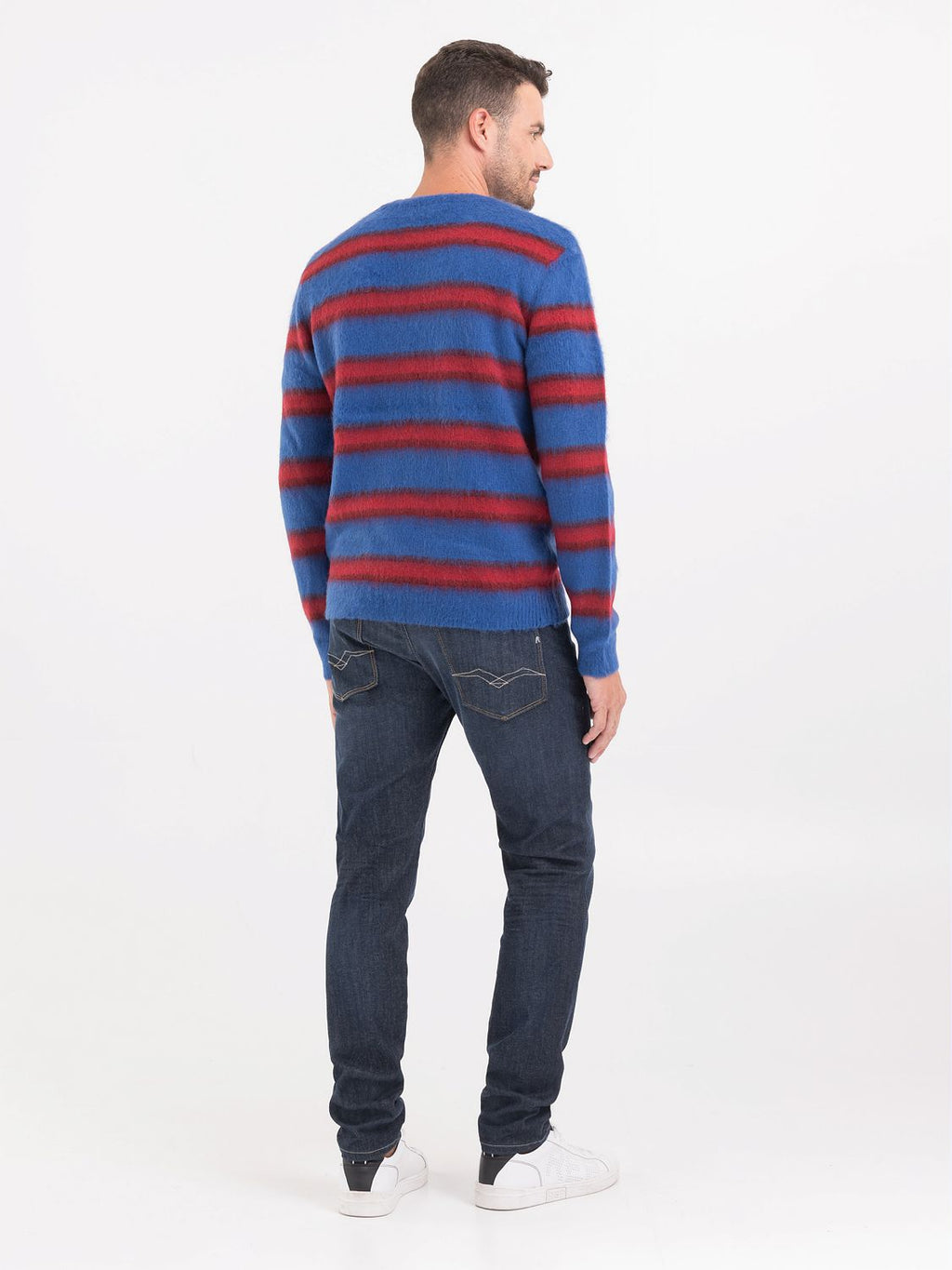 REPLAY WOOL BLEND BRUSHED EFFECT SWEATER