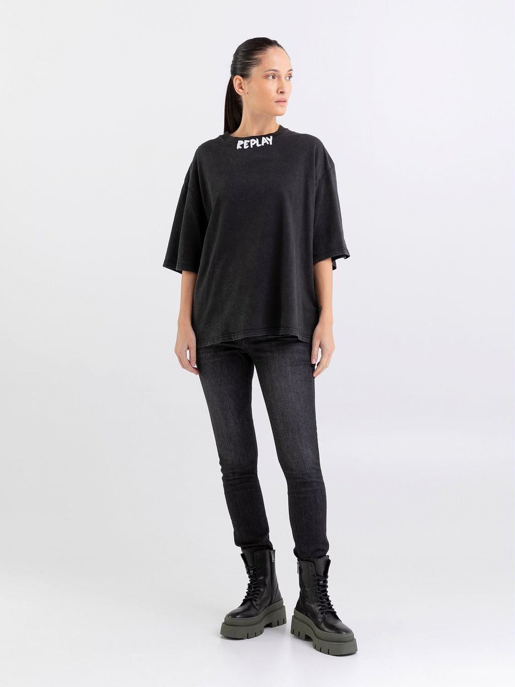 REPLAY OVERSIZED BOXY T-SHIRT